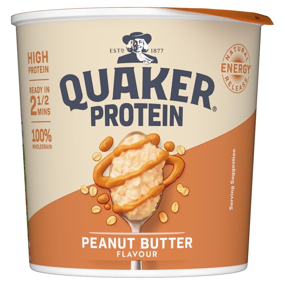 Quaker Protein Peanut Spread - Chocolate Fudge Flavor | 58g Pots (Pack of 6) 1