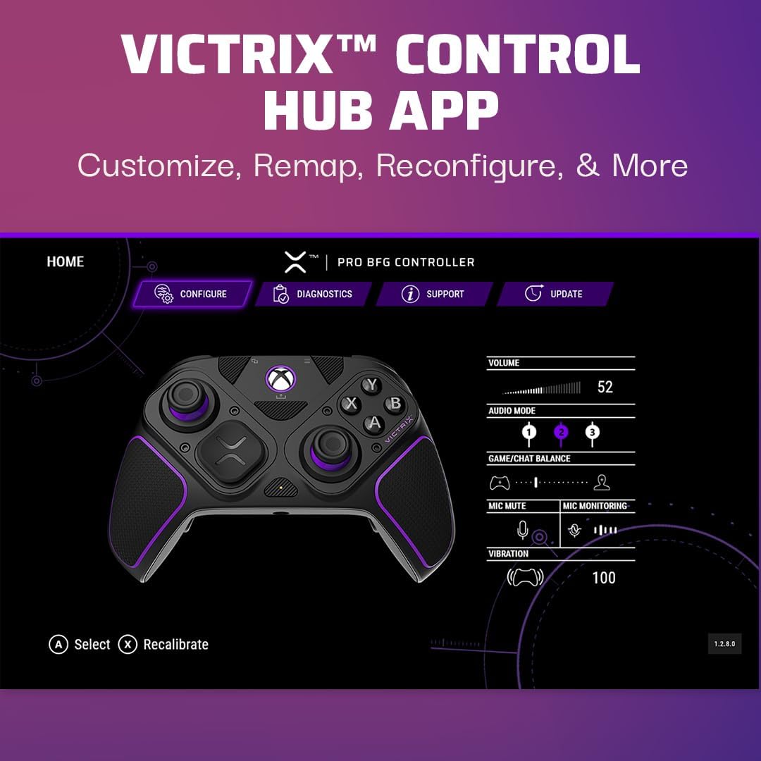 PDP Victrix Pro BFG Wireless Controller: Black for Xbox Series X|S, Xbox One