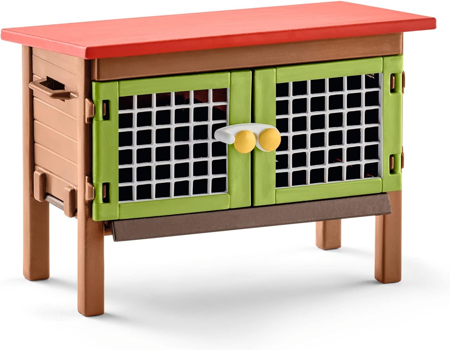 SCHLEICH Farm World Rabbit Hutch Playset - 8-Piece Animal Set for Imaginative Farm Play