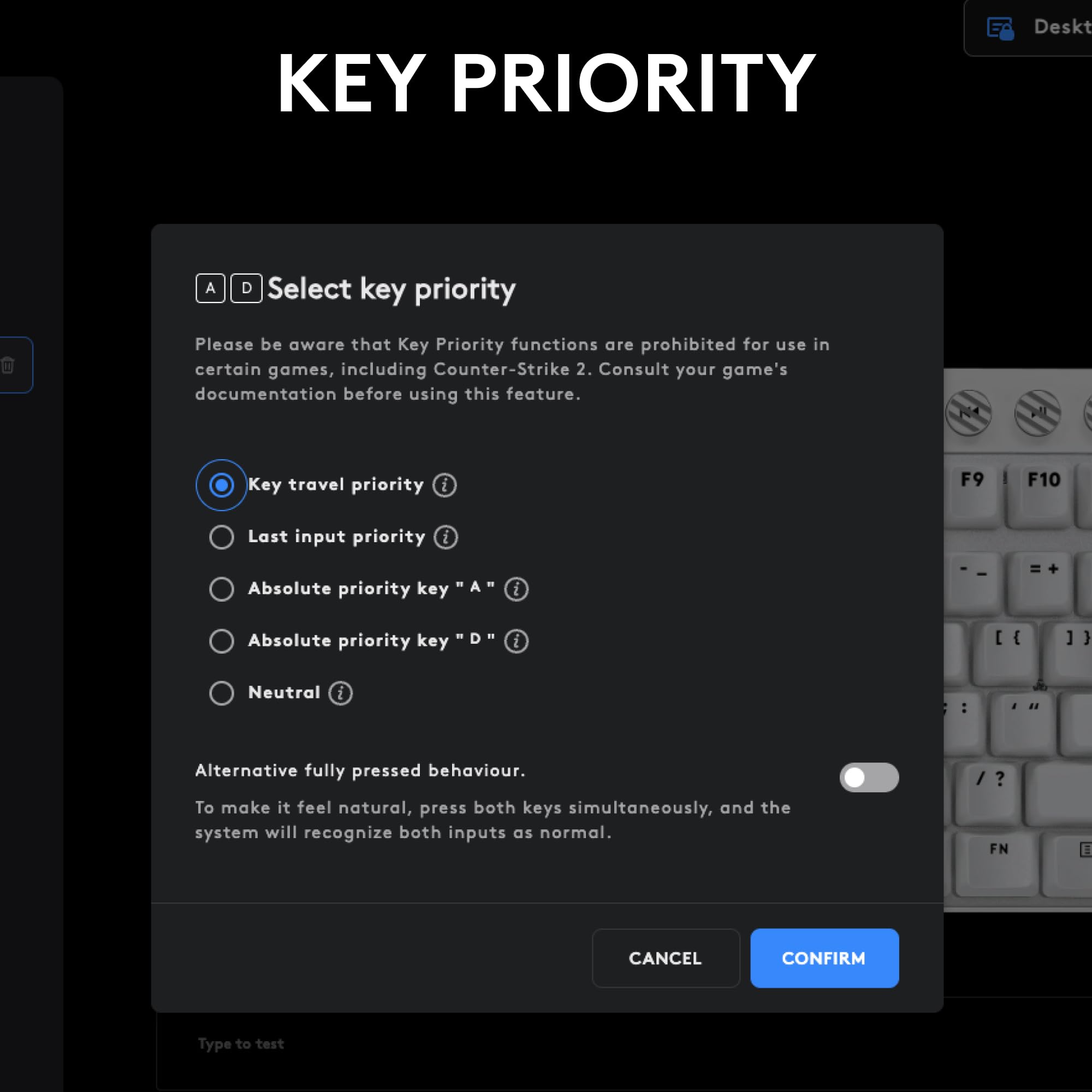 Logitech G PRO X TKL RAPID Gaming Keyboard - Magnetic Analog Switches, Rapid Trigger | Black | RGB 9