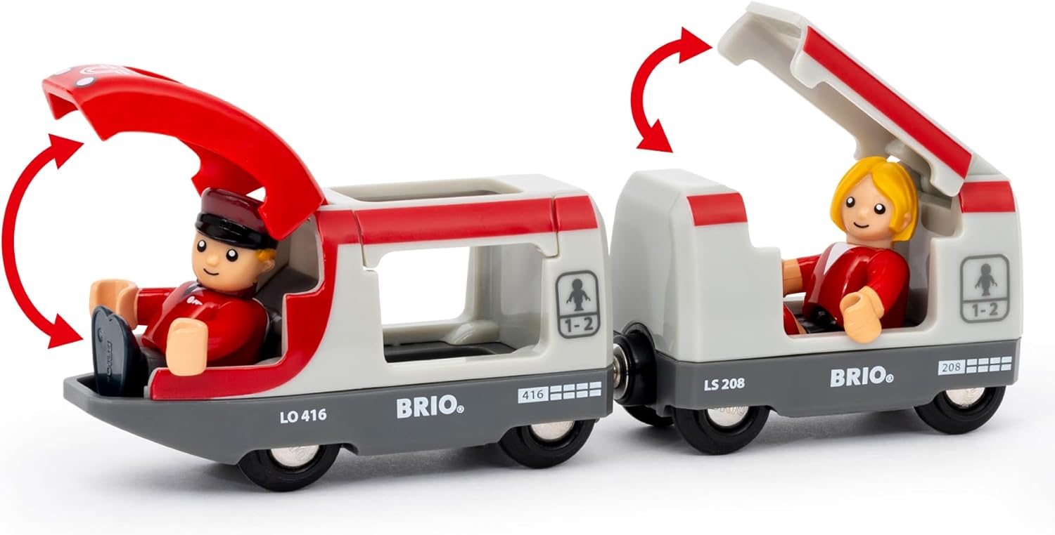 BRIO World Starter Set Travel Toy Train Set for Kids Age 3 Years Up - Wooden Tod