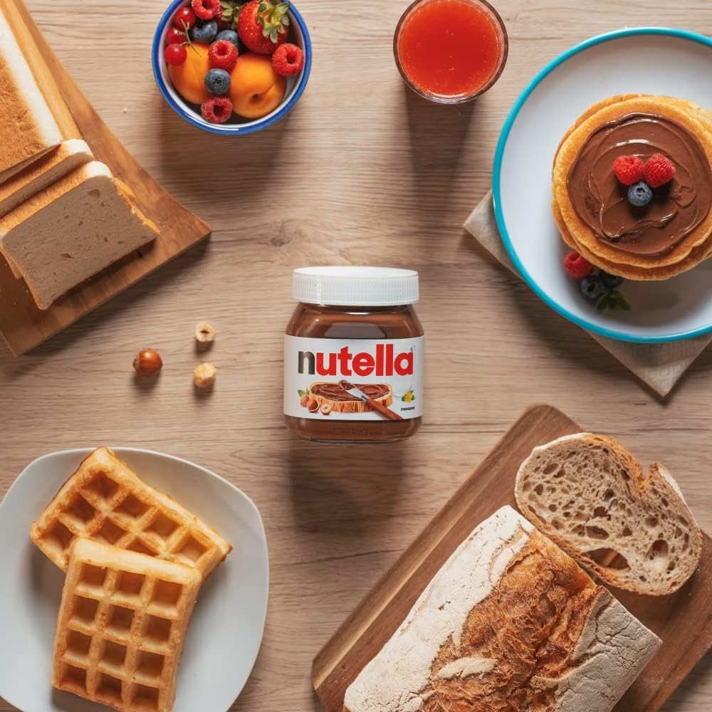 Nutella Hazelnut Chocolate Spread 350g Jar - Cocoa & Hazelnut Spread for Pancakes 3