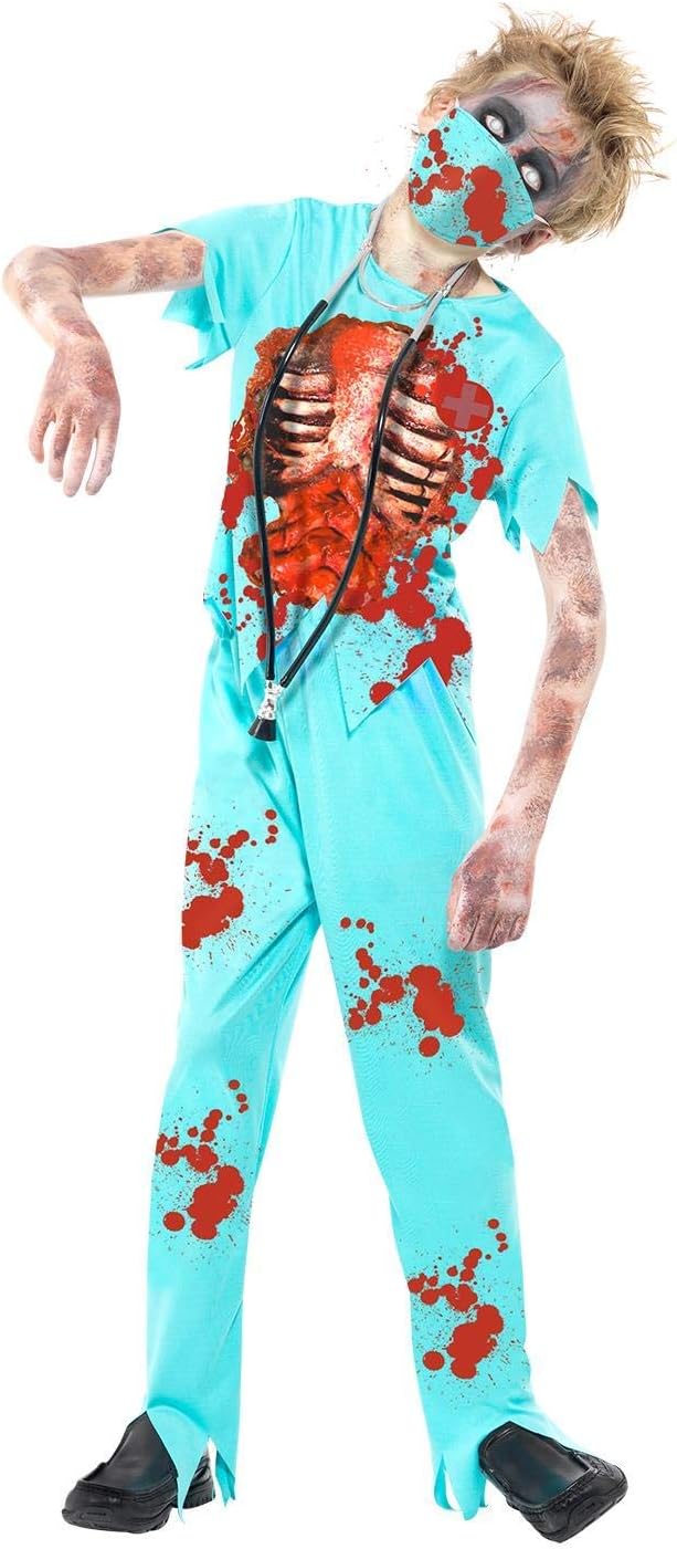 Smiffys Zombie Surgeon Costume - Size L (Ages 10-12)