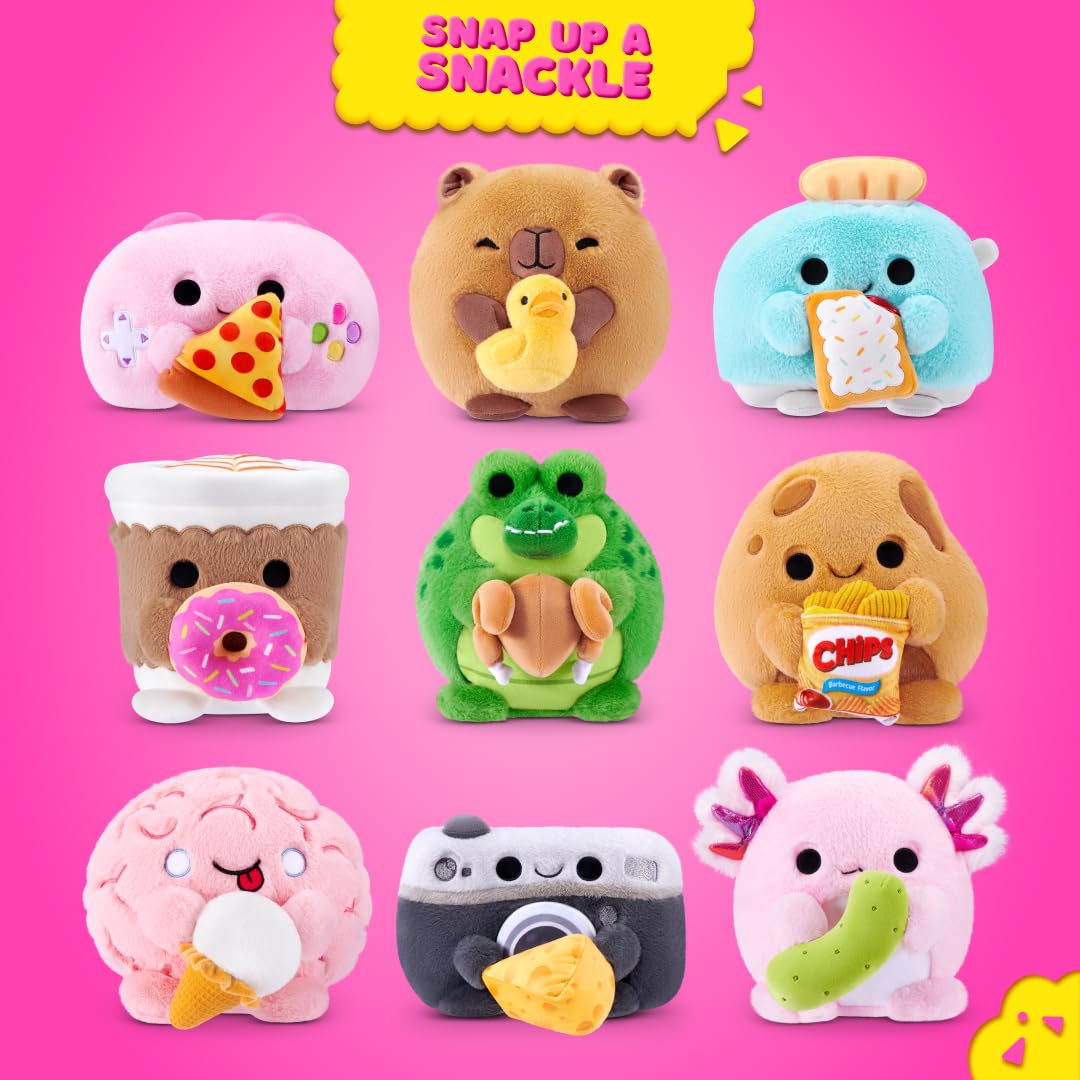 Snackles Core Series 2 8-inch Plush Doll with Controller and Pizza by ZURU
