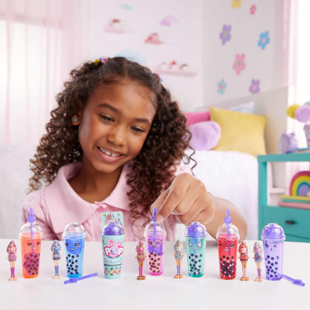 Barbie Mini Barbie Land 5-Pack Pop Reveal Dolls - 1.5-inch Collectible Dolls for Kids 4+
