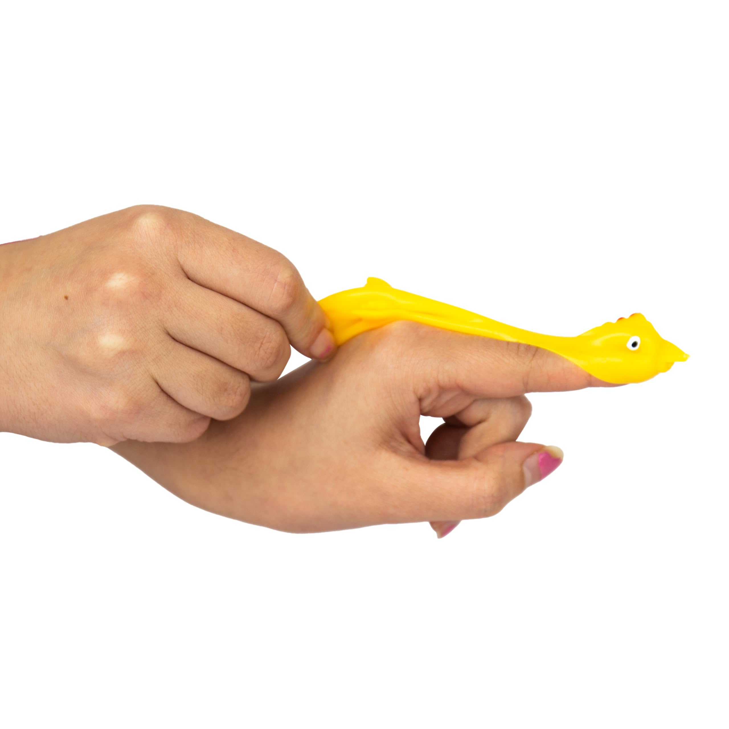 Gift Republic Finger Flicking Chicken Slingshot Game – Stretchy Rubber Chicken Catapult with Bucket 15
