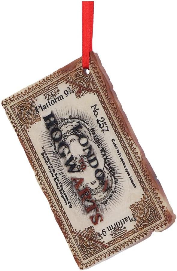 Nemesis Now Officially Licensed Harry Potter Hogwarts Express Ticket Hanging Orn