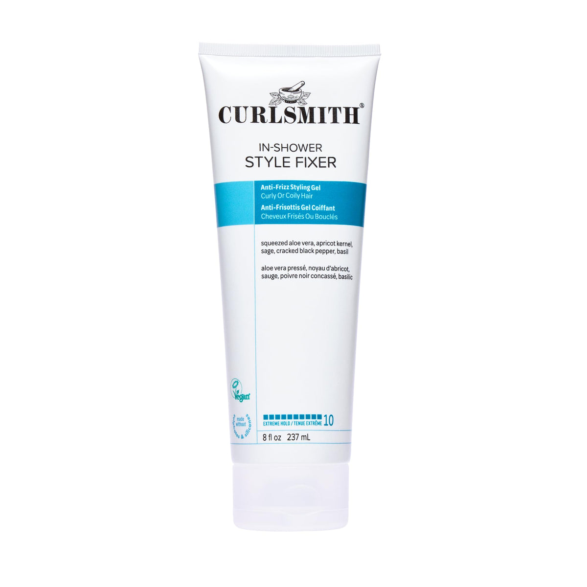CURLSMITH In-Shower Style Fixer - Extreme Hold Styling Gel for Curly, Wavy, and Coily Hair | 237 ml