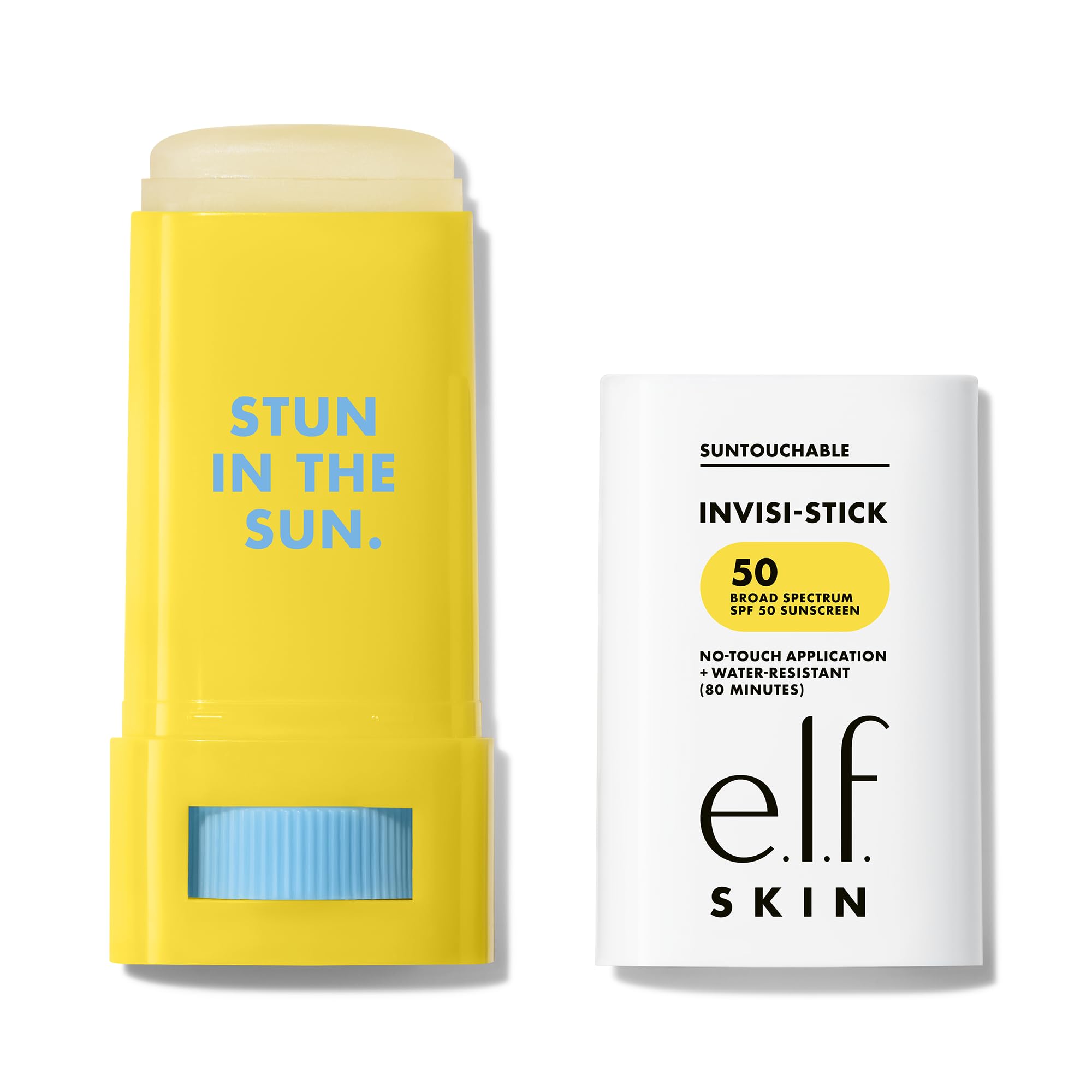 e.l.f. Suntouchable Invisi-Stick SPF 50 Face Sunscreen - Broad Spectrum UVA/UVB Protection, Water Resistant