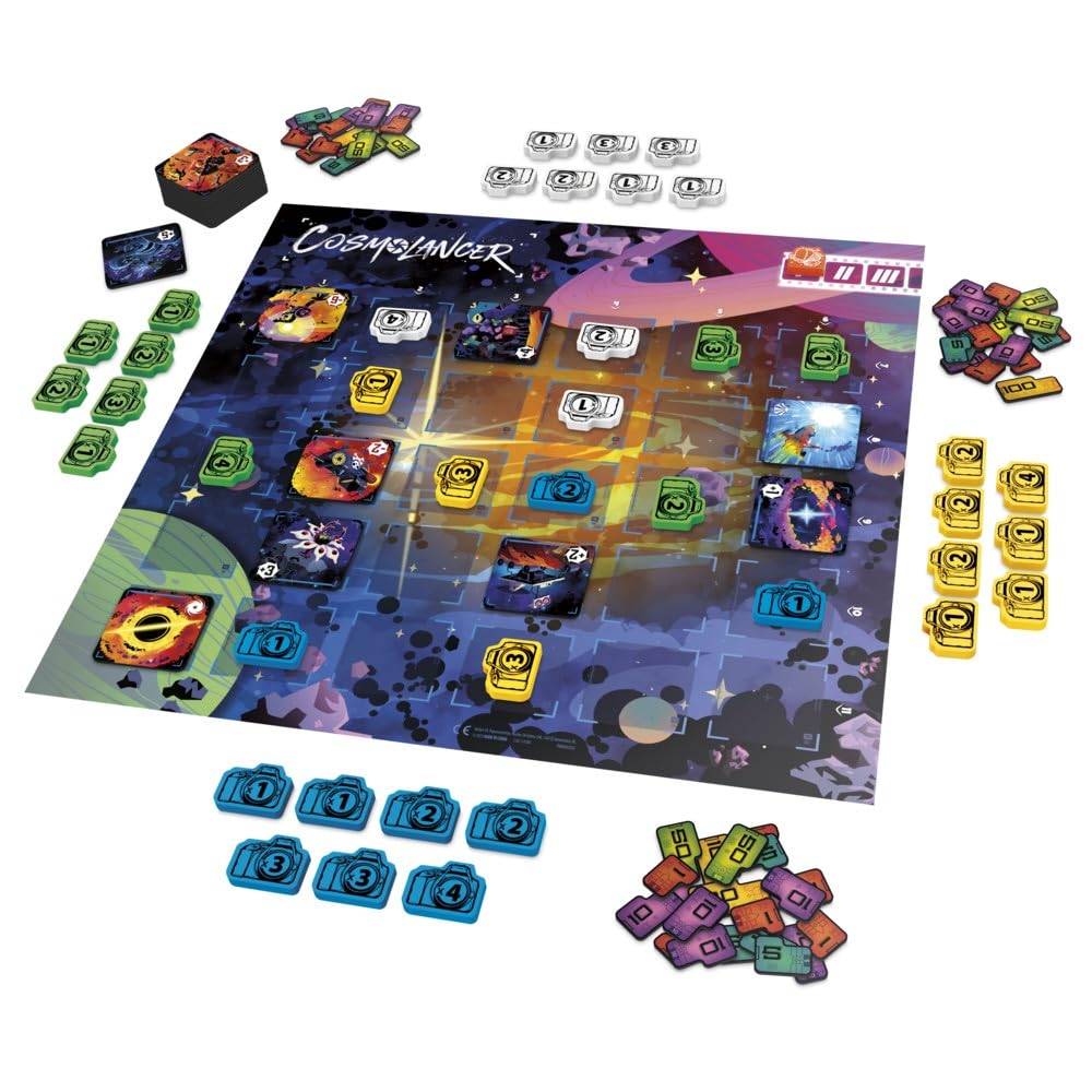 Hasbro Gaming Cosmolancer Strategy Board Game | Tile Placement | 2-4 Players | Ages 9+