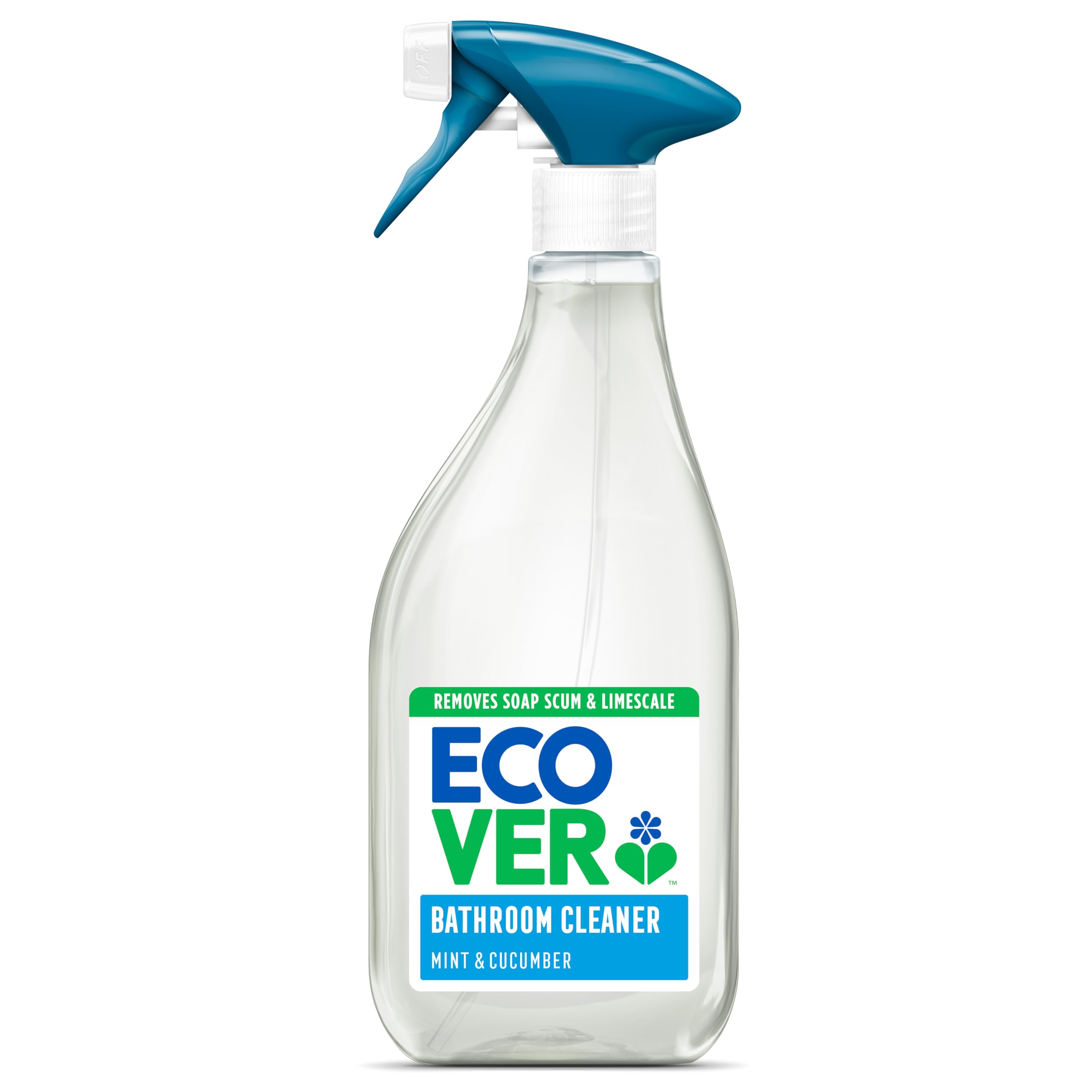 Ecover Bathroom Cleaner Spray - Removes Soap Scum & Limescale | 500 ml | Cucumber & Mint Scent 1