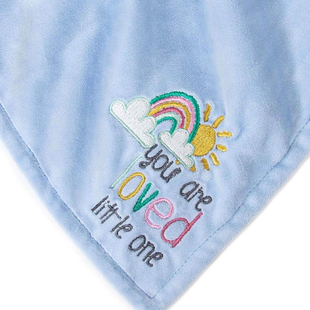 Me To You Tiny Tatty Teddy 'You Are Loved' Baby Boy Comforter | Soft Fur | Blue 3