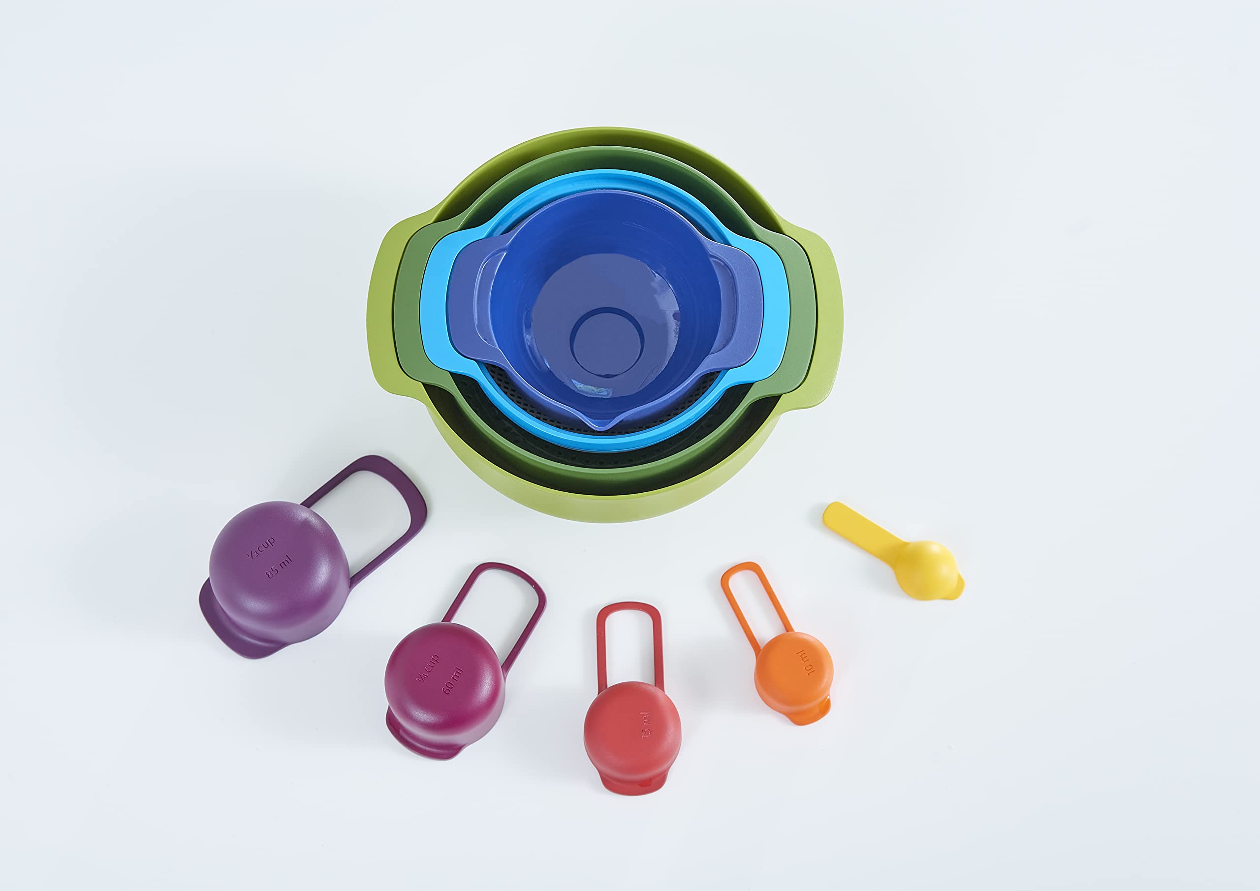 Casdon Joseph Joseph Nest 9 Toy Food Prep Set | Colourful Plastic Kitchen Roleplay | Ages 3+ 8