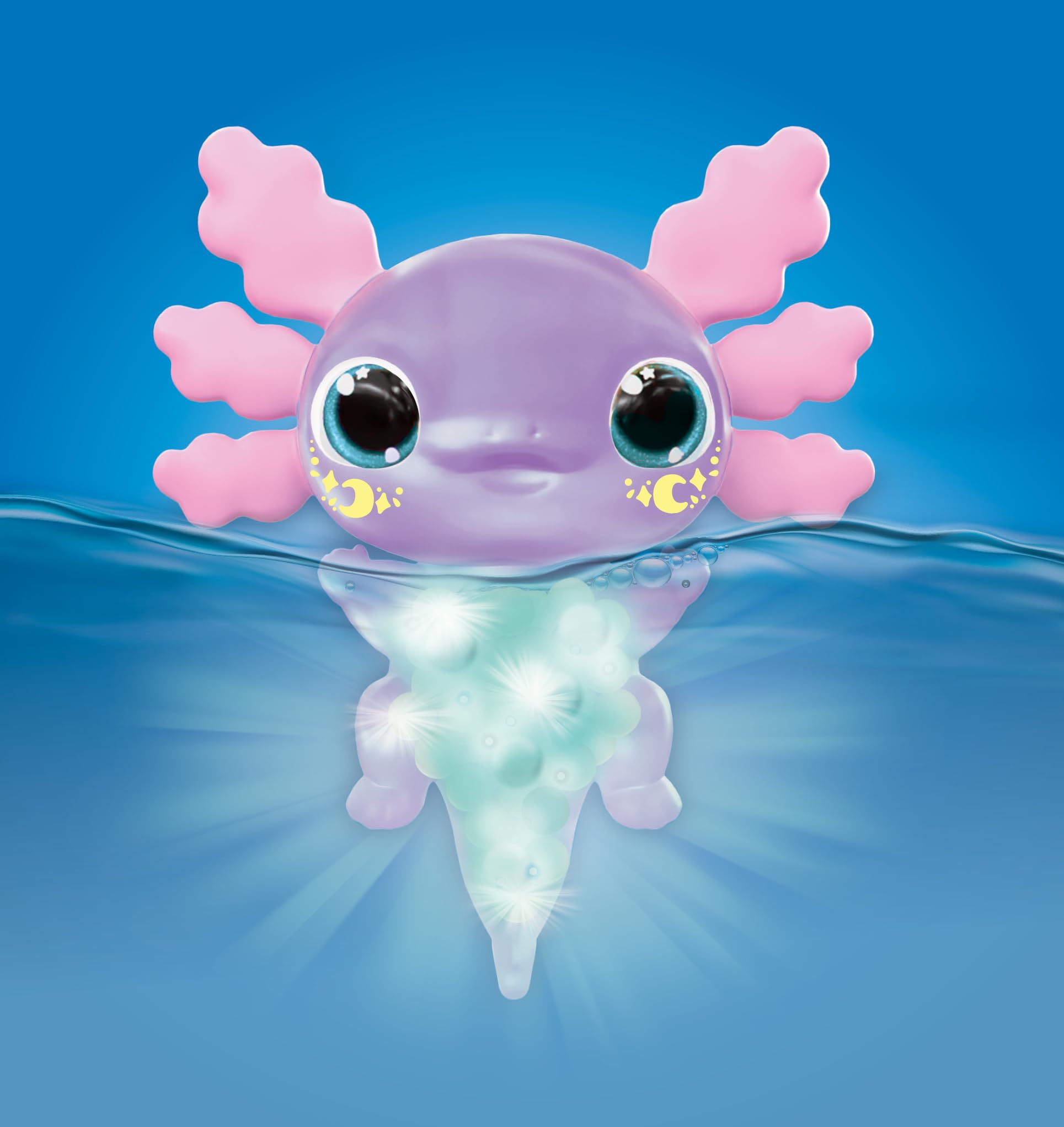 Let's Glo Axolotl - Glowing, Squishy Electronic Pet for Kids 2