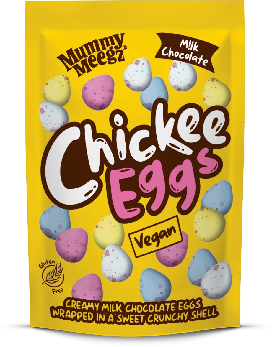Mummy Meegz Vegan Chickee Eggs 80g - Creamy M!lk Chocolate with Crunchy Shell 1
