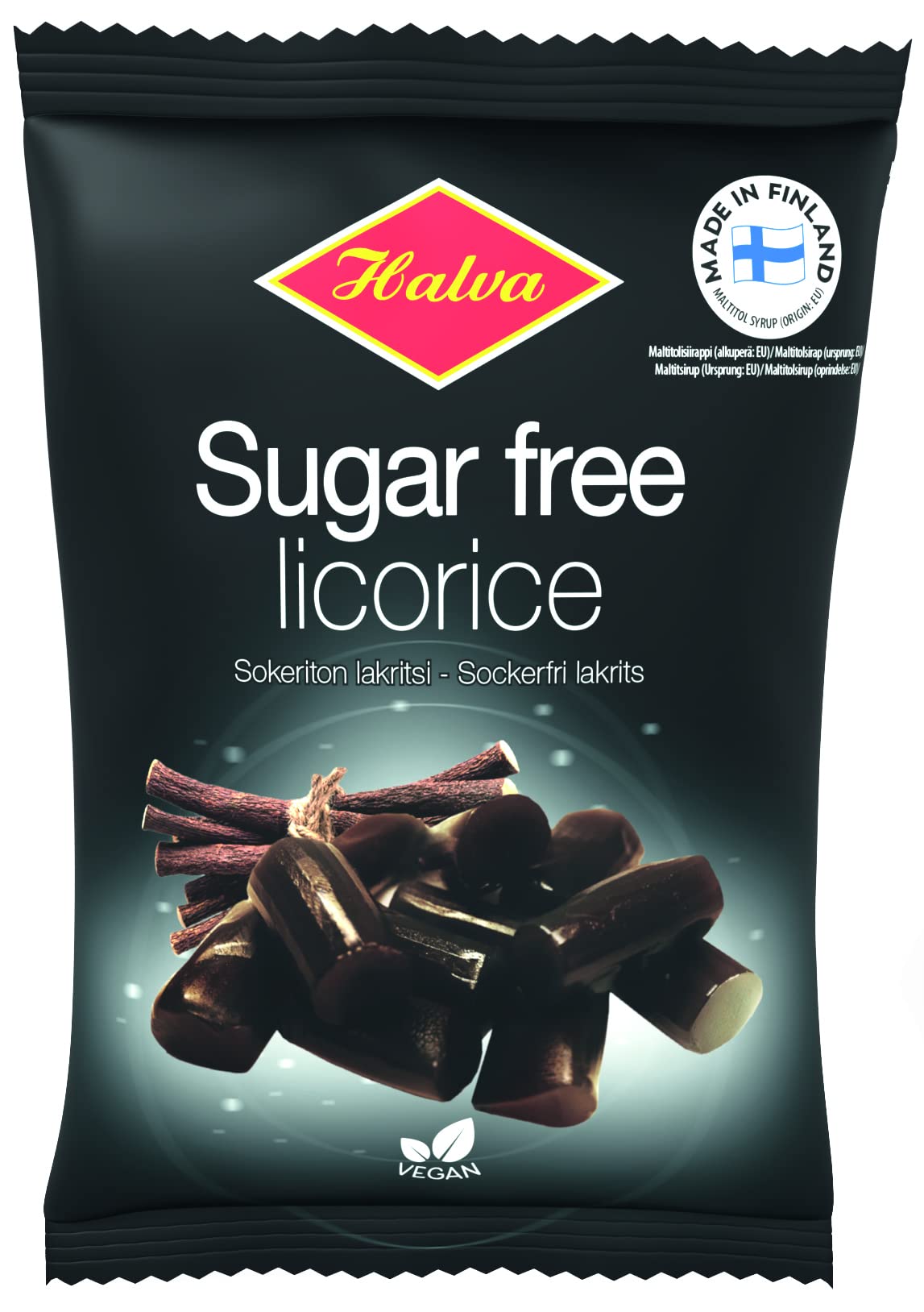 Halva Finnish Sugar Free Licorice 90g