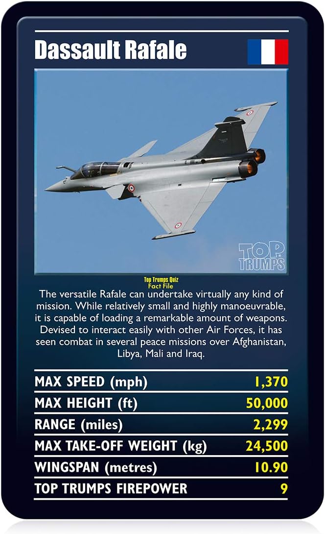 Top Trumps Ultimate Military Jets Card Game