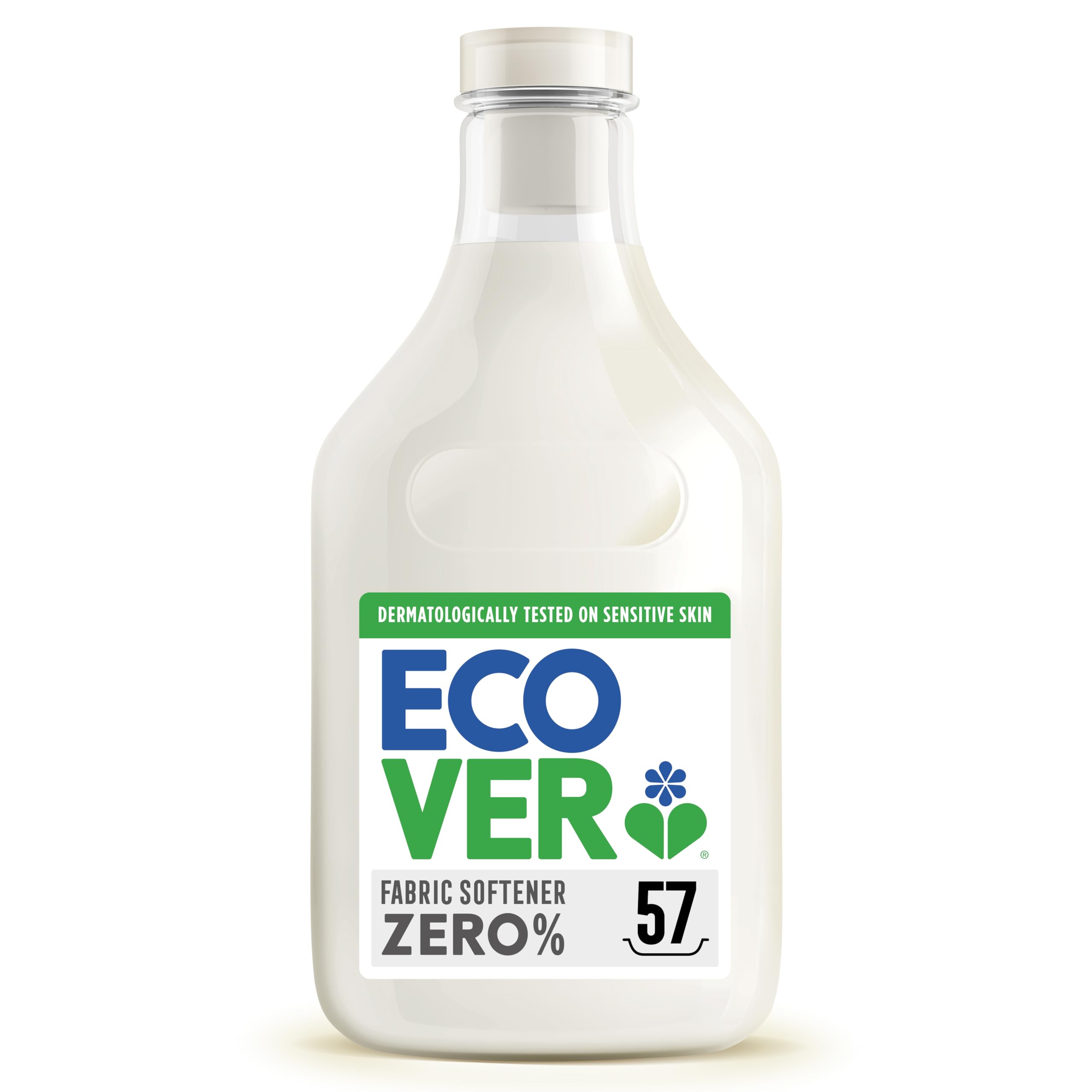 Ecover Zero Liquid Fabric Softener for Sensitive Skin - 1.43L | Softening & Odor Fighting