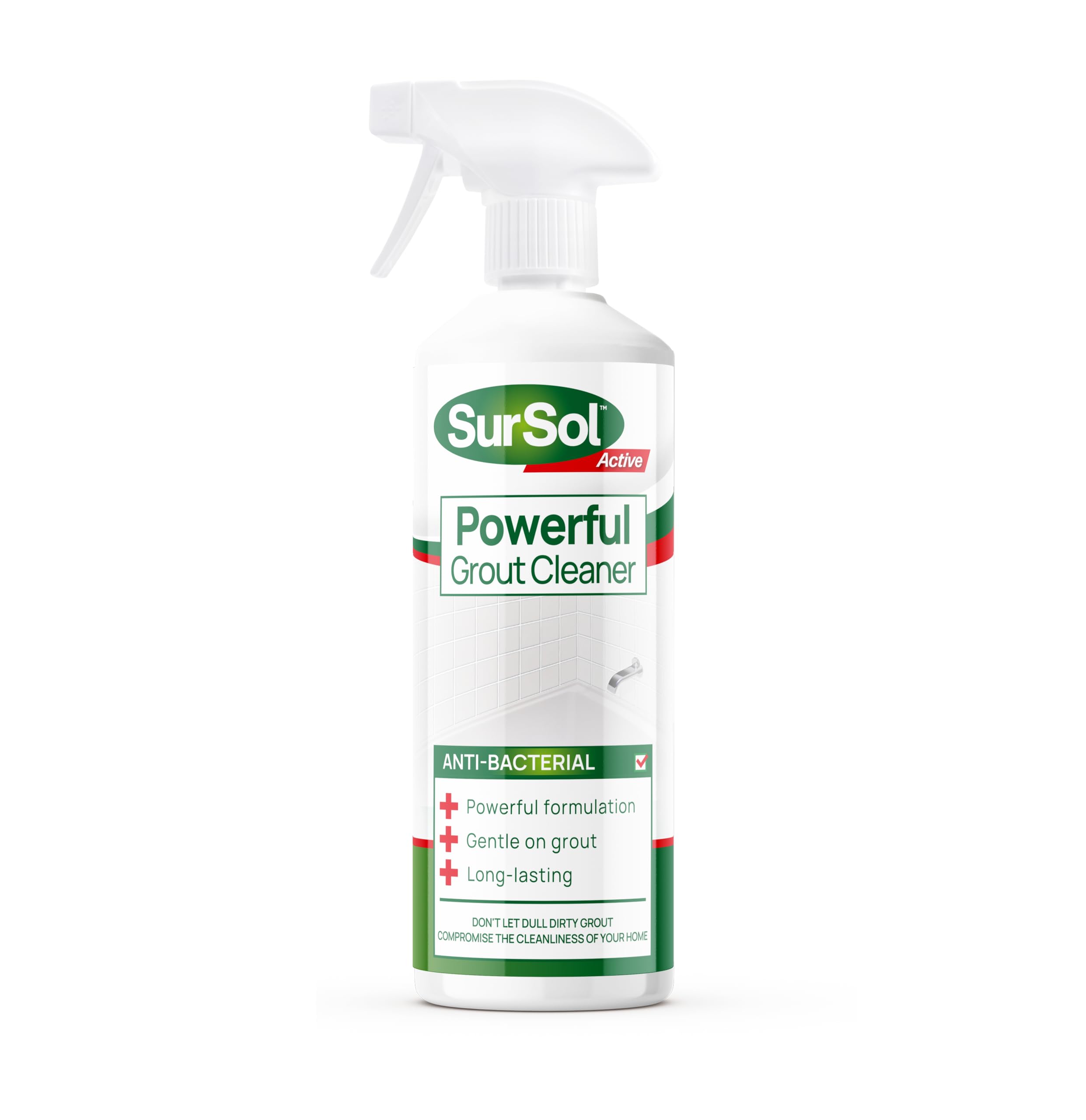 SurSol Active Grout Cleaner - Ready-To-Use Tile Grouting Spray | Sodium Hypochlorite Base | 1 Litre 1