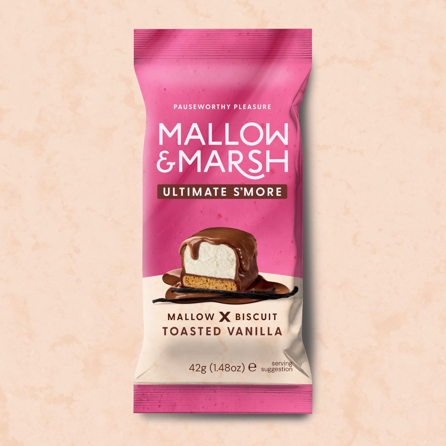 Mallow & Marsh Ultimate S’more Bar - Toasted Vanilla, Milk Chocolate Covered