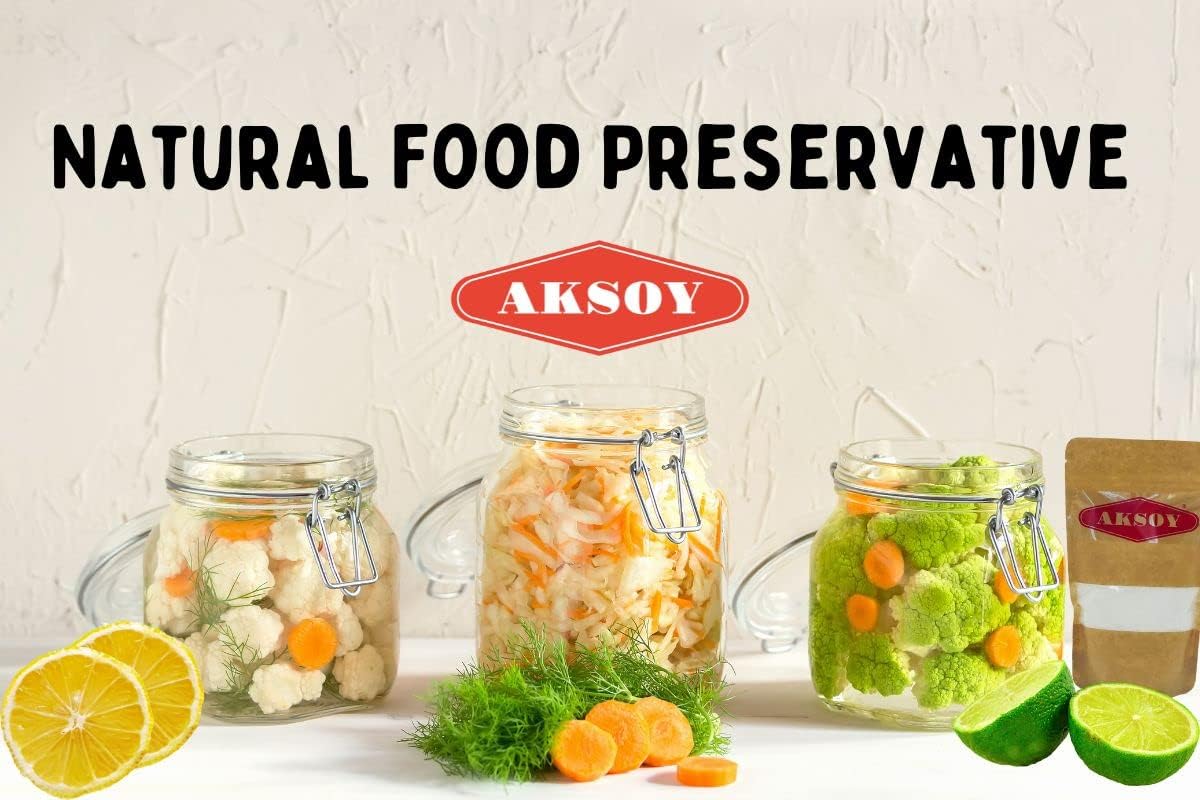 AKSOY - Citric Acid Food Grade 1000g | Non-GMO, for Bath Bombs, Sour Drinks, Cleaning & Canning 5