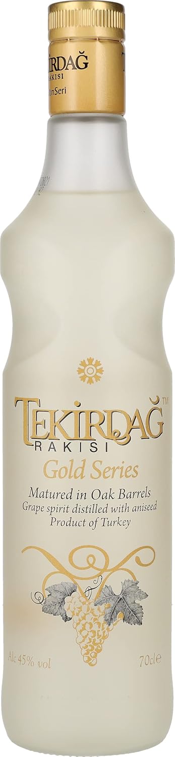 Tekirdag Rakisi Gold Series - 100% Fresh Grapes, Matured In Oak Barrels - 0.7L