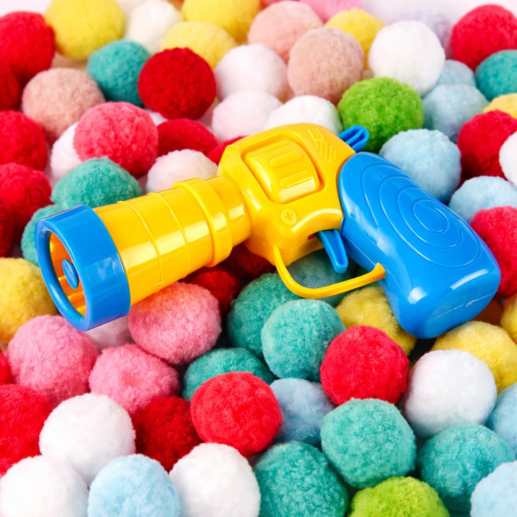 Purring Pussy Cat Ball Shooter Toy Set - 100 Pcs Mixed Balls | Catnip Scented for Exercise