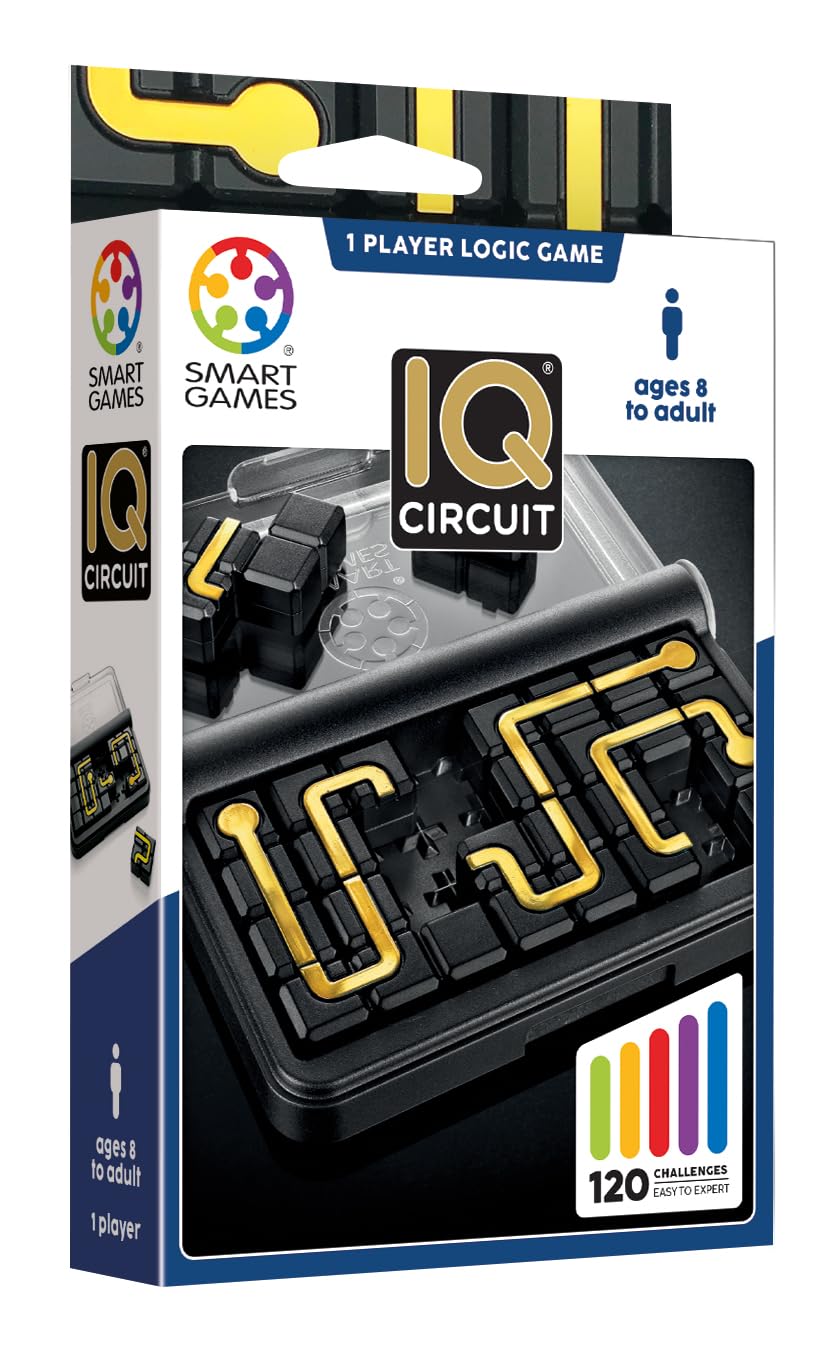 SmartGames IQ Circuit Puzzle Game with 120 Challenges for Ages 8+ 1