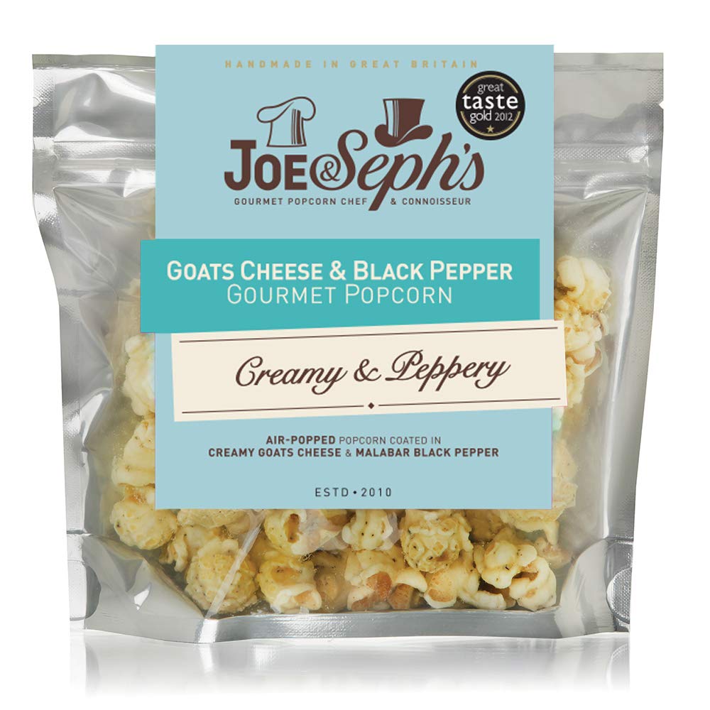 Joe & Seph's Goats Cheese & Black Pepper Popcorn Snack Pack - 1 x 27g Bag