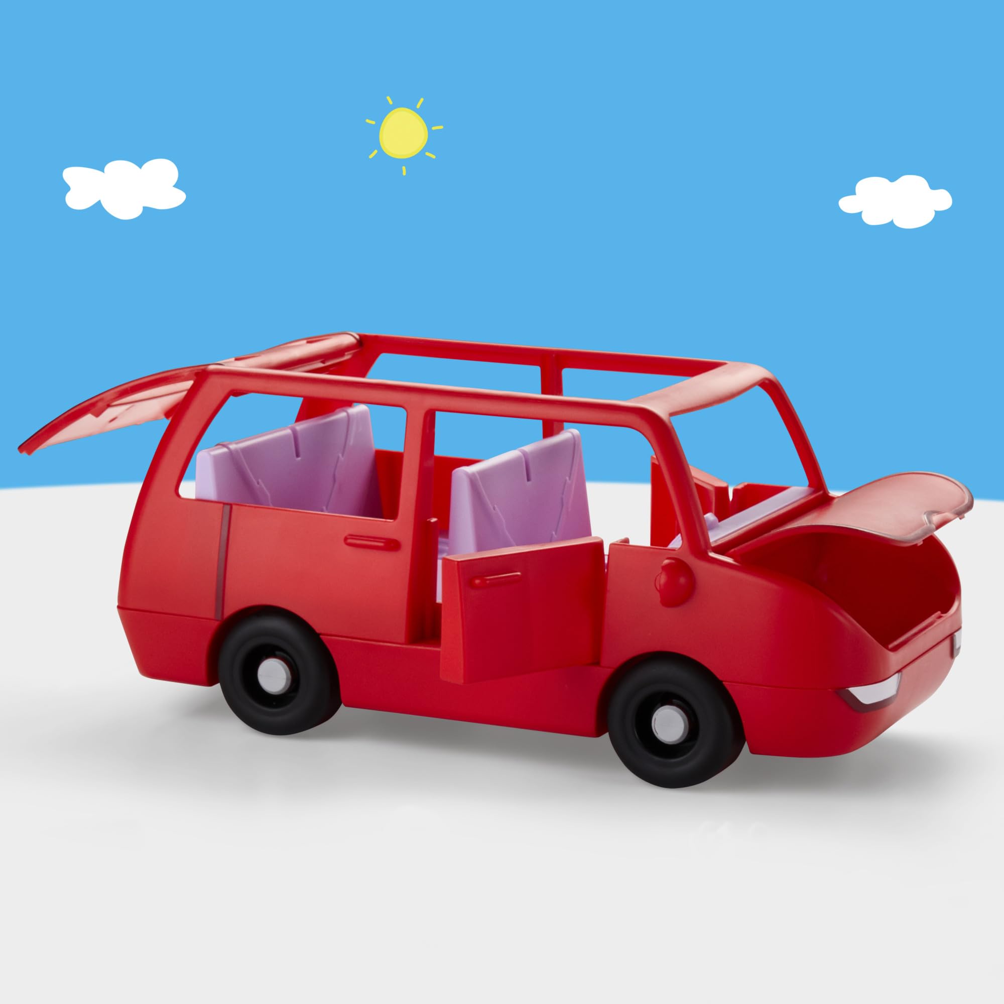 Peppa Pig Peppa's Big Family Car Playset - Red | Includes Peppa & Baby Evie Figures | Ages 3+ 9