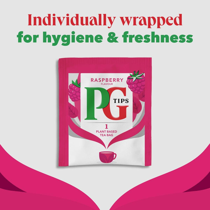 PG Tips - Raspberry Leaf Tea Bags, 150 Individually Wrapped Biodegradable Tea Bags