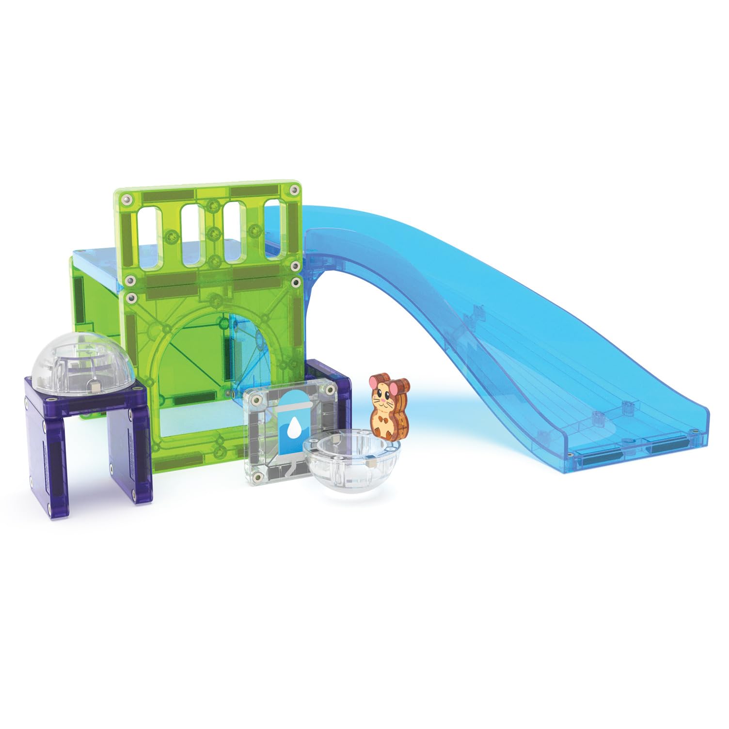 MAGNA-TILES® Hamster Ball 13-Piece Magnetic Construction Set - Rolling Play & Build for Ages 3+