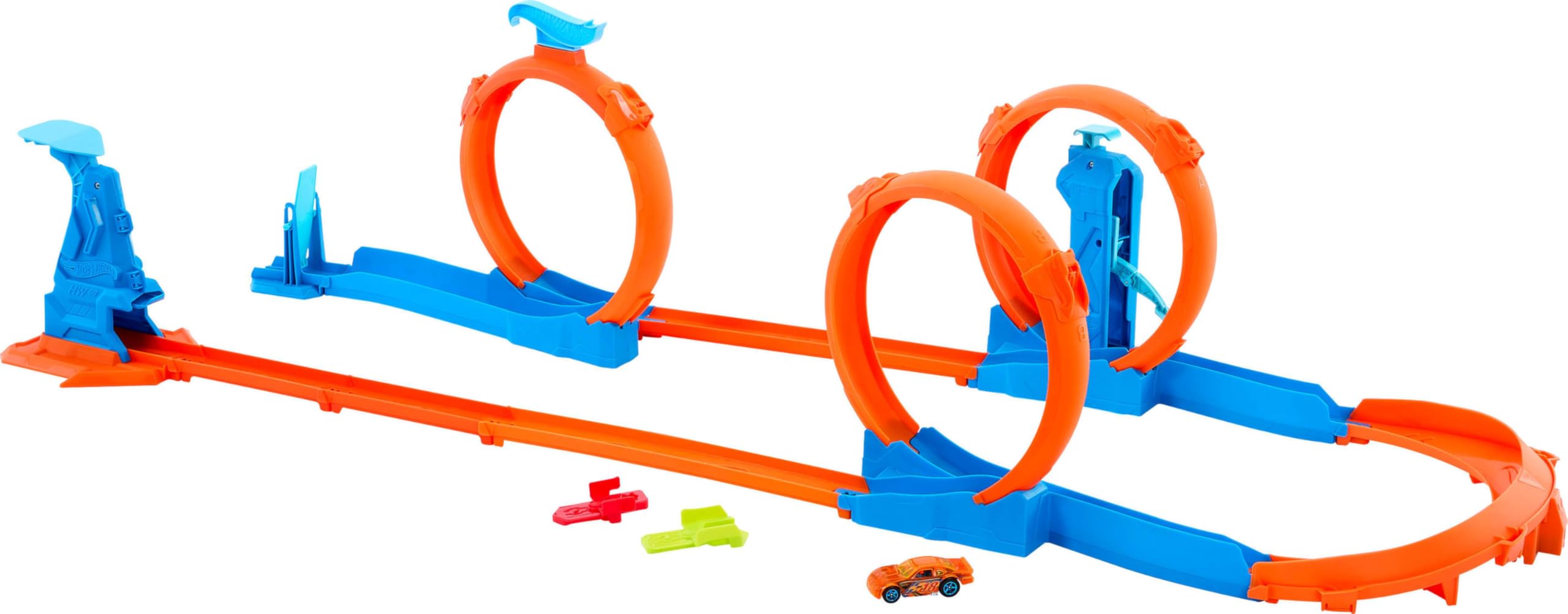 Hot Wheels Track Creator Triple Loop Pack - Stunt Racing Playset for Kids 4-7 3