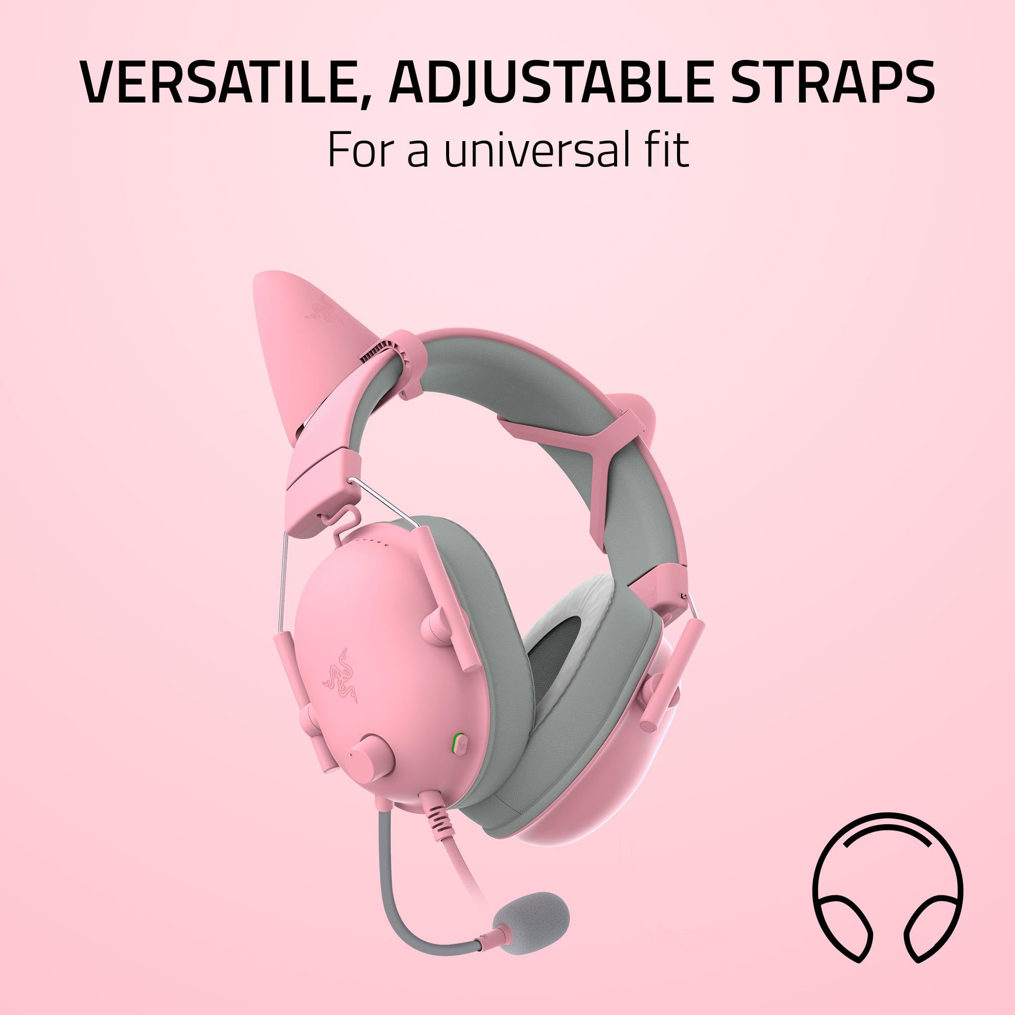 Razer Kitty Ears V2 - Clip-on Cat Ears for Headsets, Universal Fit, Lightweight Silicone Design 9