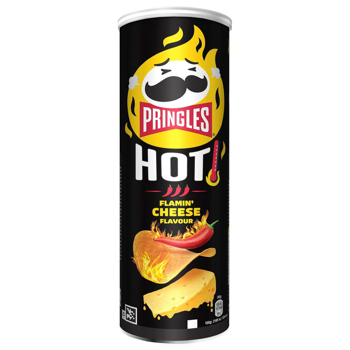 Pringles Hot Flamin’ Cheese Flavour Sharing Crisps 160g