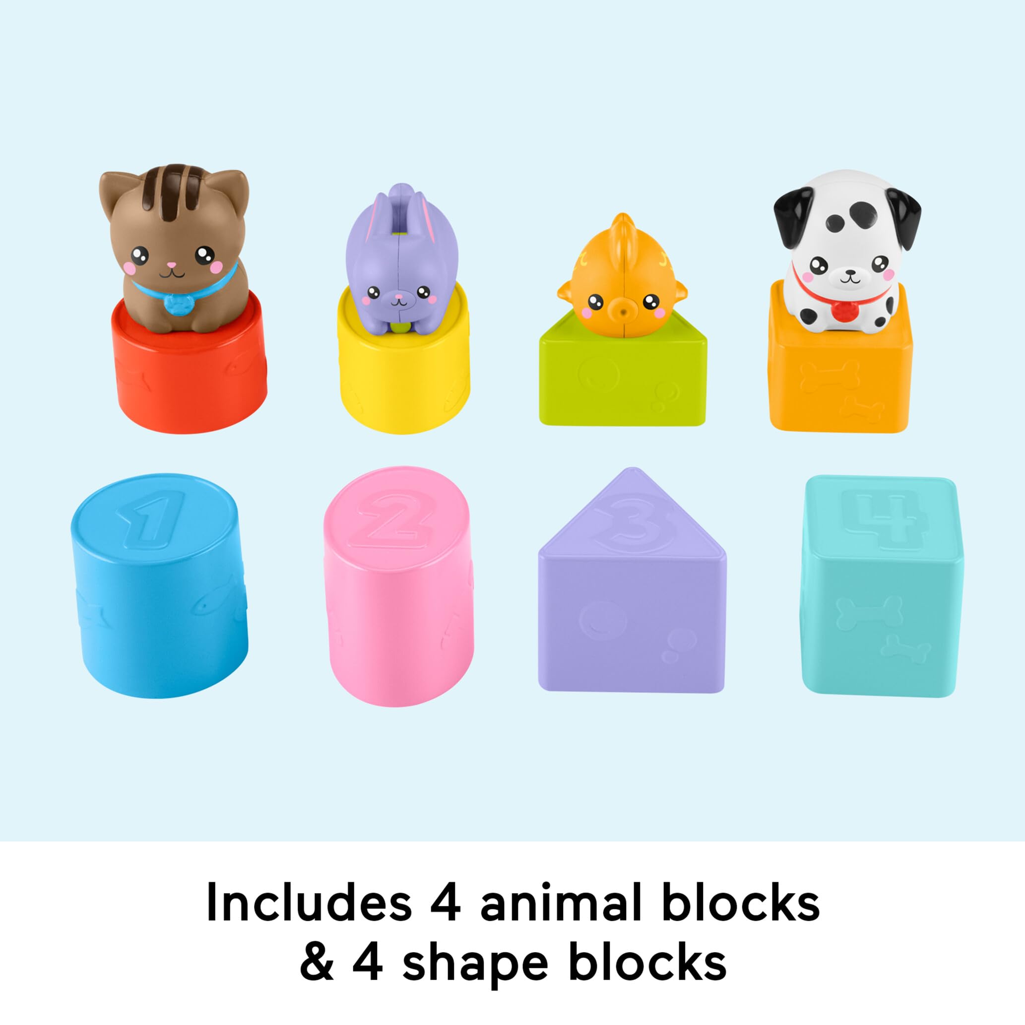 Fisher-Price FP Pets Sorting and Animal Transport Box - Shape Sorting Toy for Babies 6M+ 11