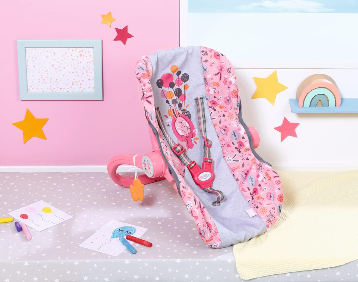 BABY born Comfort Seat 832424 - Multi-Purpose Doll Accessory for Carrying and Playing 4