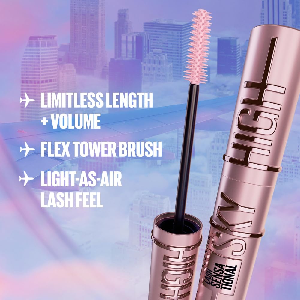 Maybelline Lash Sensational Sky High Volumizing and Lengthening Mascara (20g) - Blue Mist