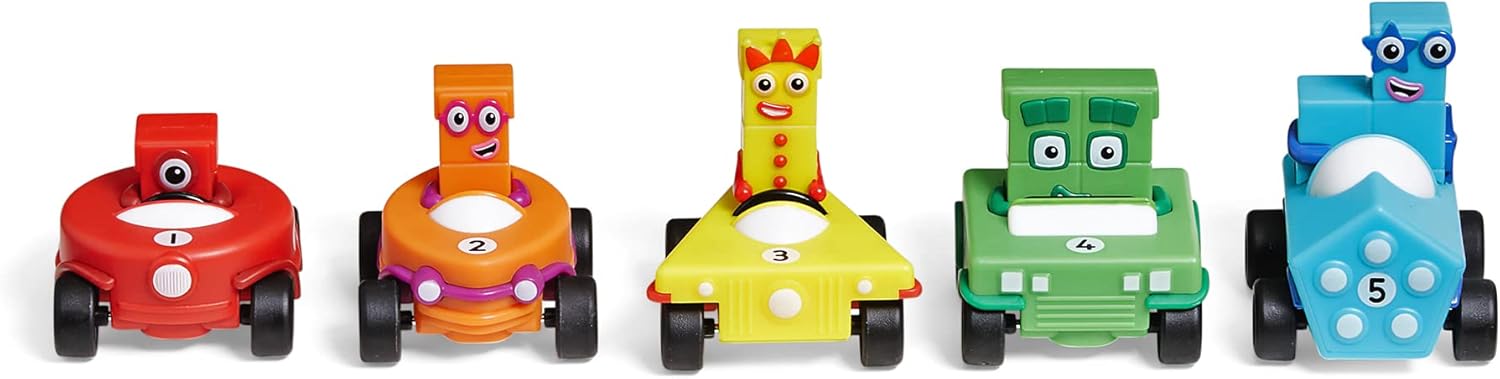 Learning Resources Numberblocks Mini Vehicles Set - 5 Car Pack with Rolling Wheels 2