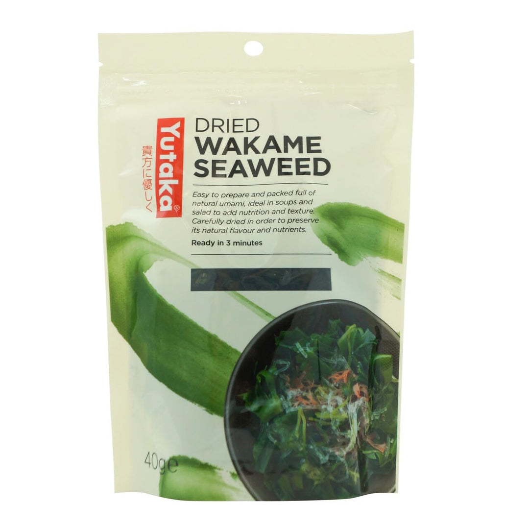 Yutaka Dried Wakame Seaweed Flakes 40g (Pack of 6)