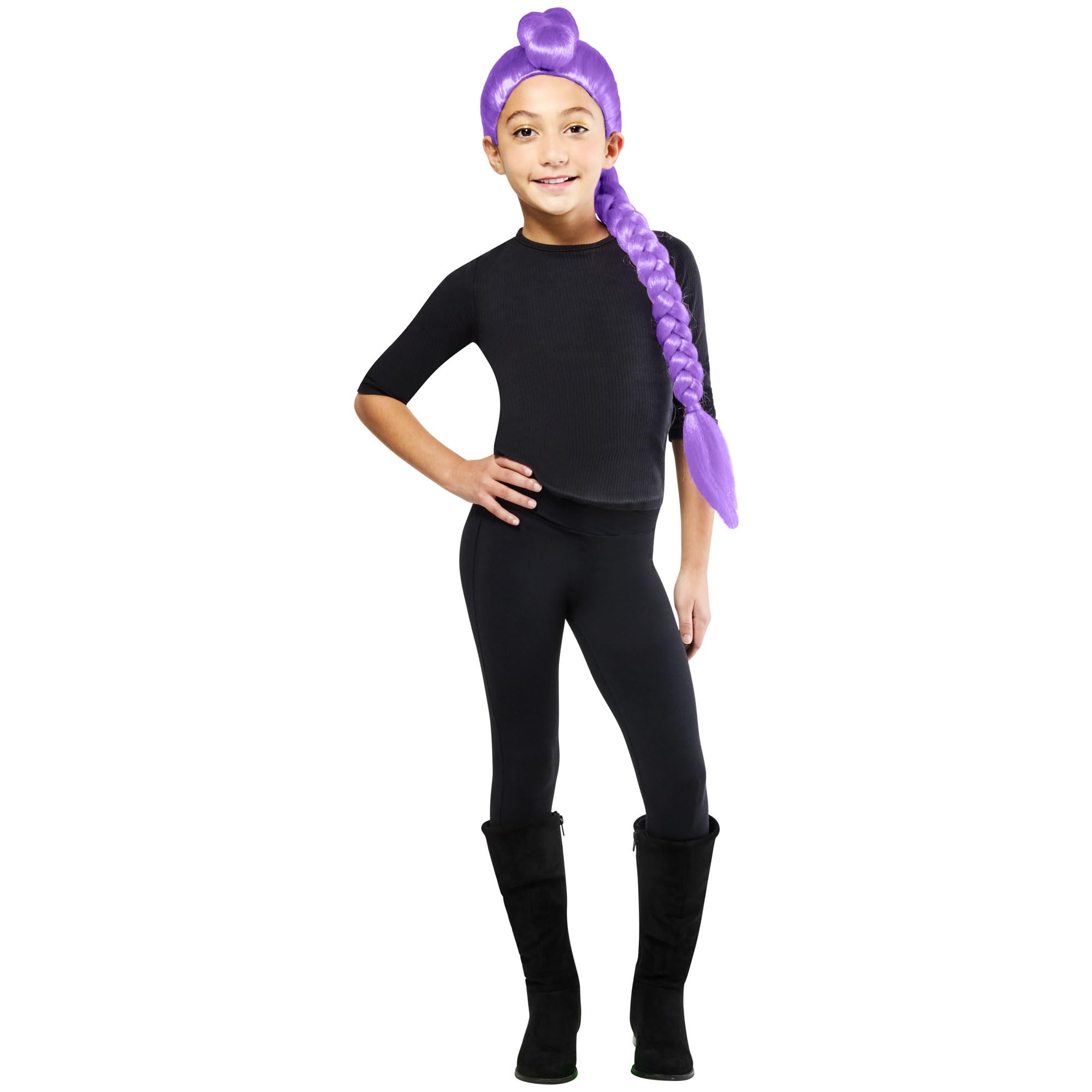 Rubies Official K-Pop Demon Hunters Rumi Wig - Purple Kids Costume Accessory | One Size 1