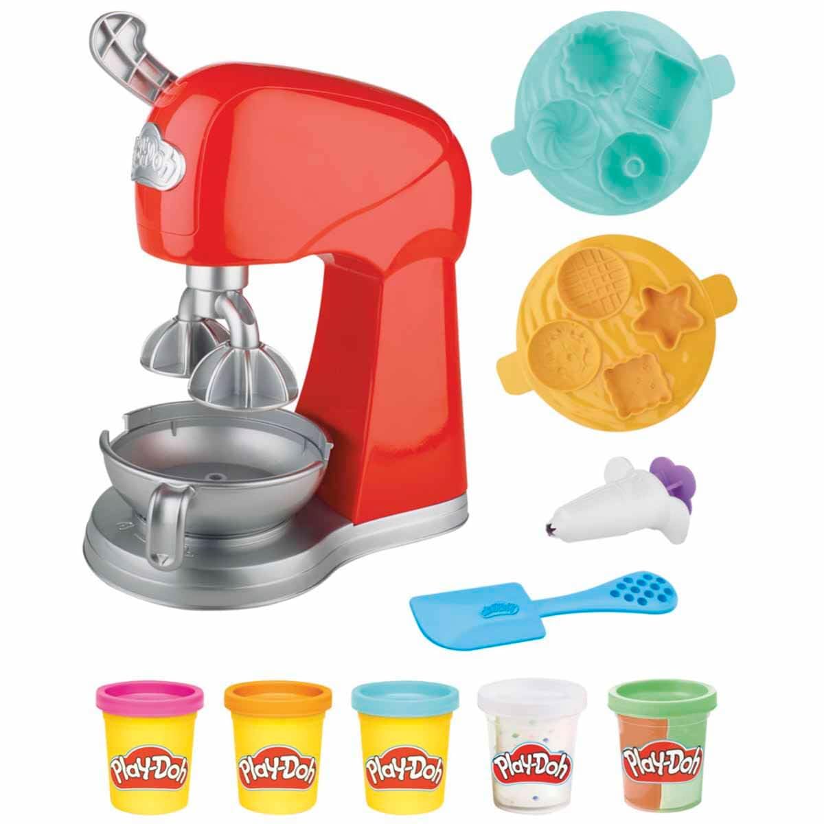 Play-Doh Kitchen Creations Magical Mixer Playset - Ages 3+ | Includes 5 Cans 4