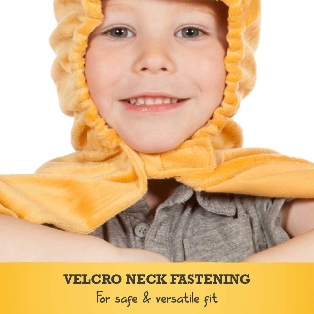 PRETEND TO BEE Chicken Cape Costume for Kids 3-7 Years - Velcro Fastening Hooded Dress Up Cape 4