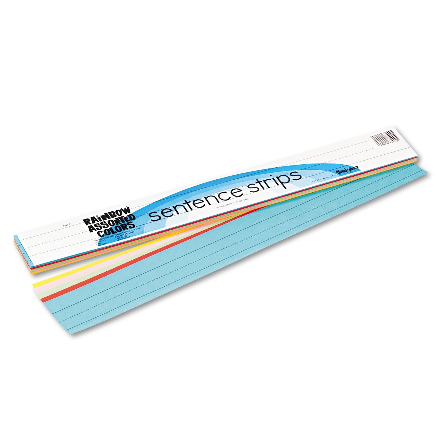 Creativity Inspired Pacon Sentence Strips Classroom Practice Paper | 3' x 24' | 100 Count | Assorted Colors