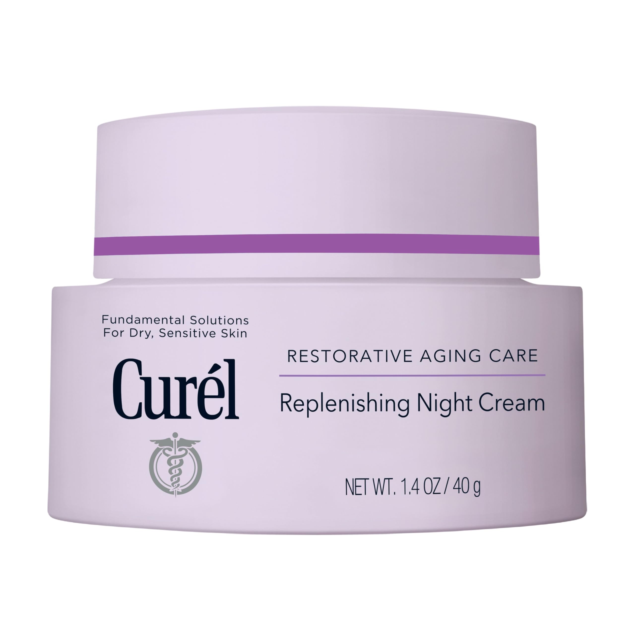 Curel Restorative Aging Care Replenishing Night Cream - Deep Hydration for Dry, Sensitive Skin | 40 ml