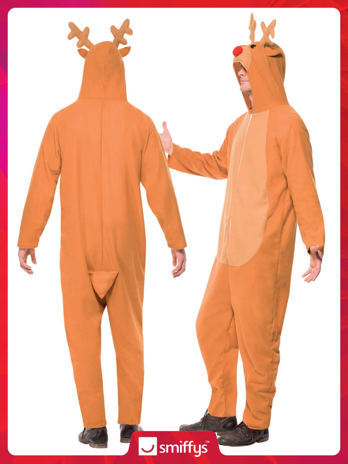 Smiffys Reindeer Costume - Festive Fancy Dress for Adults 13