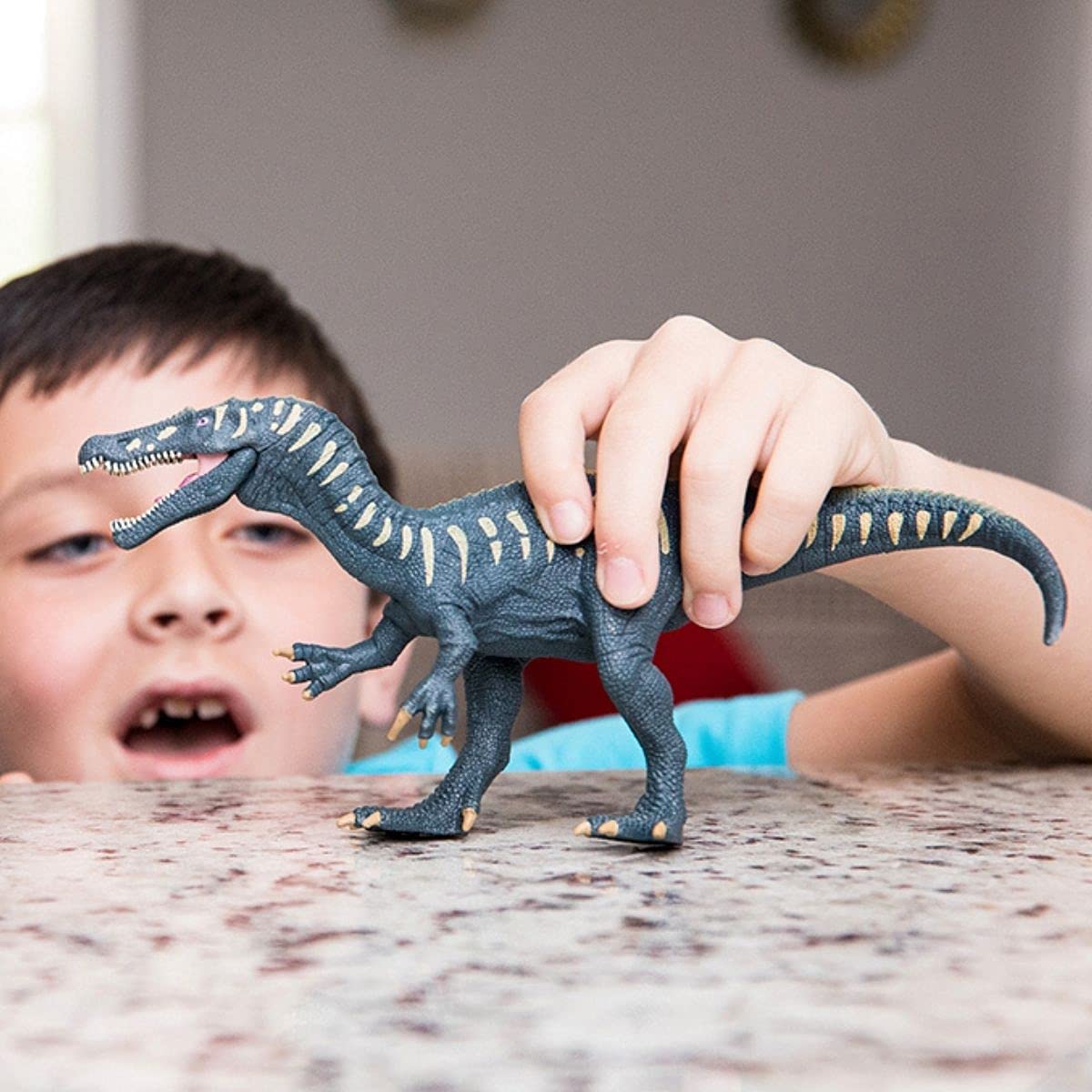 SCHLEICH Baryonyx Dinosaur Figurine - Movable Jaw, Realistic Details for Imaginative Play