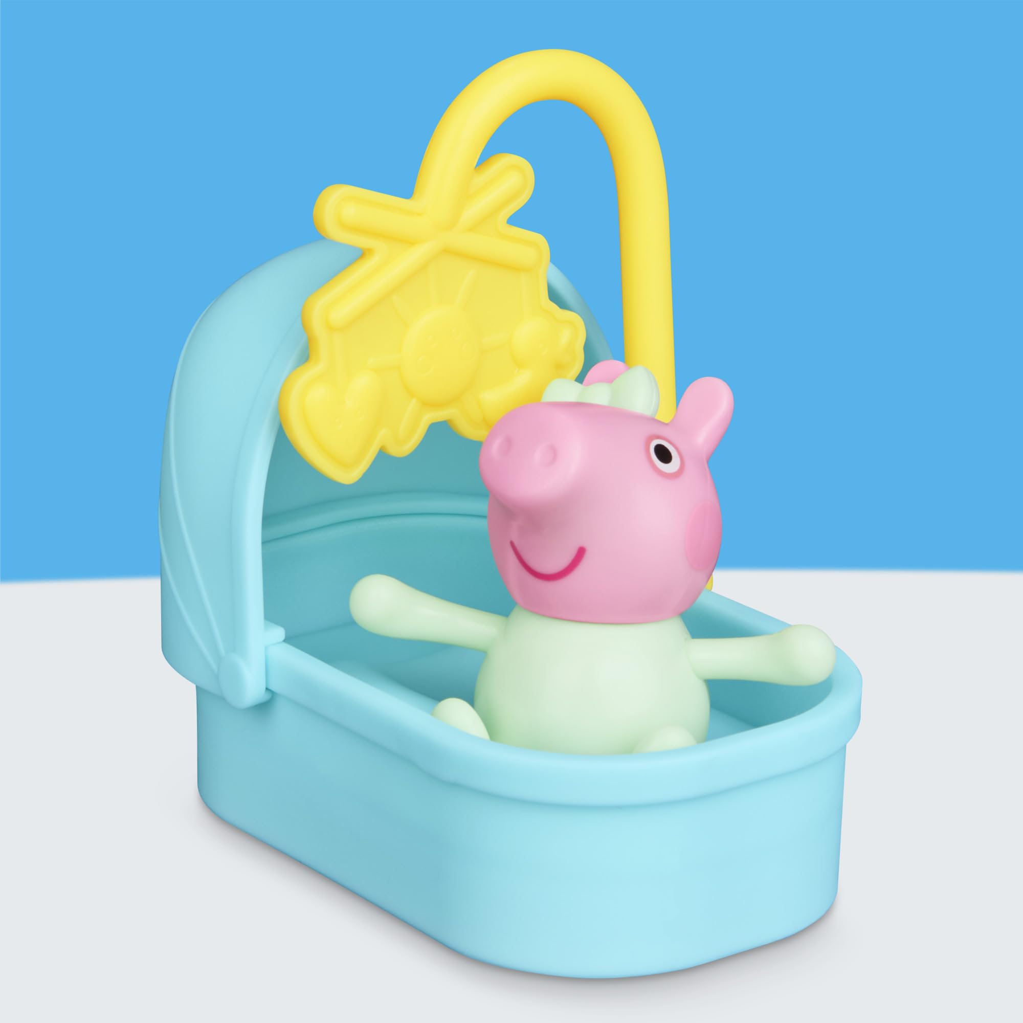 Peppa Pig Evie's Nursery Playset - 8 Pieces | 7.5-cm Scale Figure | Ages 3+ 7