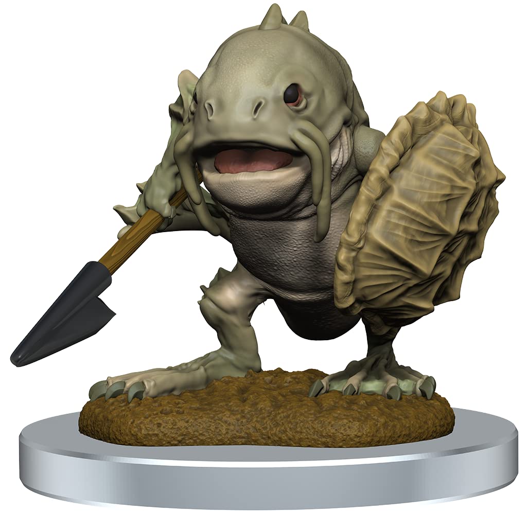 WizKids D&D Nolzurs Marvelous Miniatures: Locathah & Seal (Wave 20) | Plastic | Unpainted