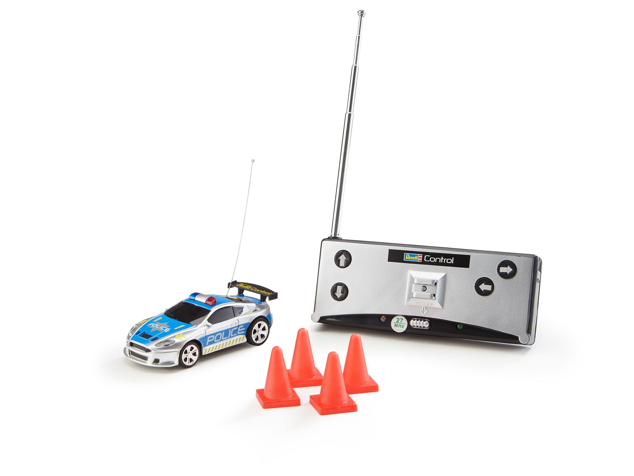 Revell 23559 Mini RC Police Car - 27MHz Remote Control with LED Lights, Fast Charging, Long Play Time 11